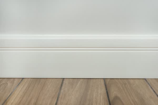 White Baseboard
